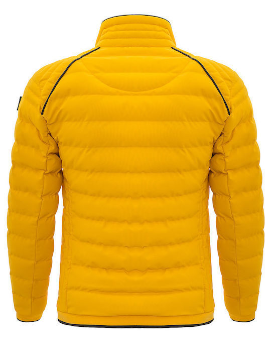 Windproof & Waterproof Quilted Coat Yellow