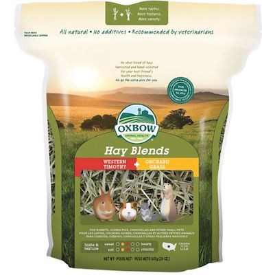 Oxbow Hay Blends Grass for Guinea Pig, Rabbit, Squirrel and Hamster 425gr