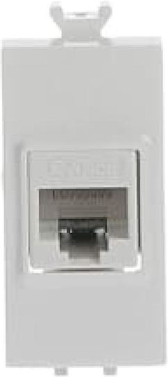 Abb Chiara Mecanism Single Priză de Rețea RJ45 Tip Cat5 în Culoare Albă 48324