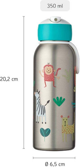 Mepal Flip Up Μπουκάλι Θερμός Ανοξείδωτο BPA Free 350ml Ασημί