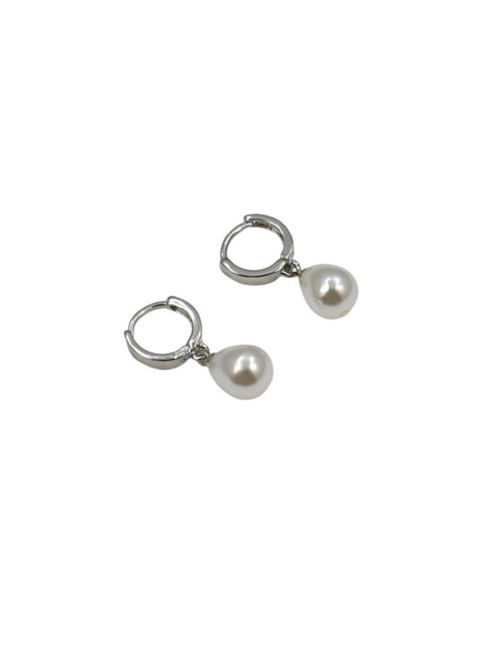 Philio Earrings Hoops with Pearls