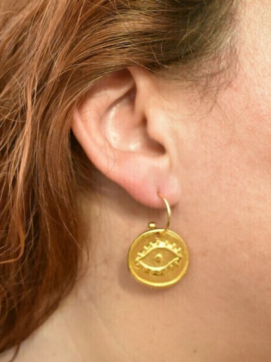 Philio Earrings Hoops Gold Plated