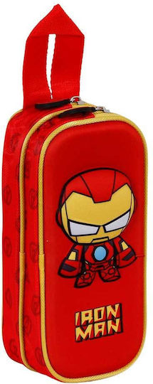 Karactermania Man Pencil Case with 2 Compartments Multicolored