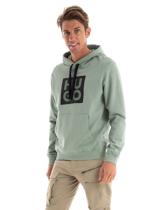 Hugo Boss Men's Sweatshirt with Hood Green