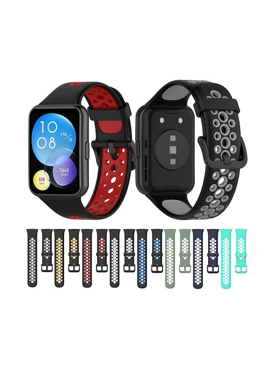 Two-tone Strap Silicone Green (3Huawei Watch Fit 2)