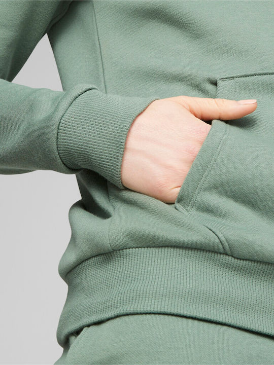 Women's Sweatshirt Hooded Green