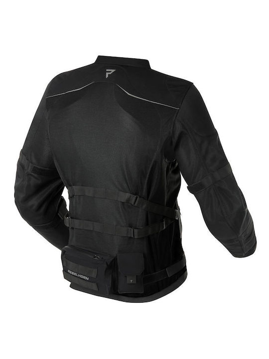 Rebelhorn Brutale-tj Sommer Herren Motorradjacke Schwarz