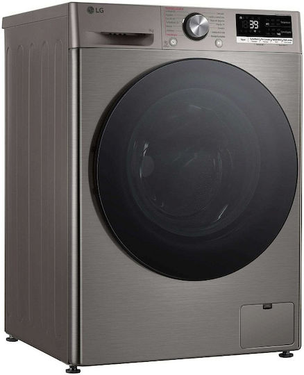 LG Πλυντήριο Ρούχων 9kg με Τεχνολογία Ατμού 1400 Στροφών TurboWash Ασημί F4R7009TSSB