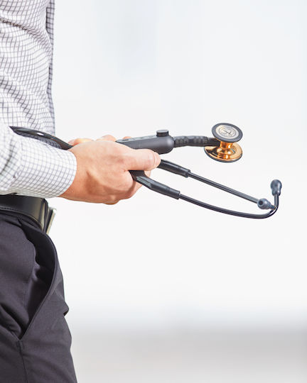 Littmann Кардиологичен Стетоскоп с Двоен Конус Черен