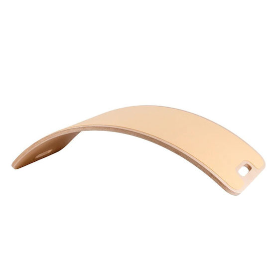Curve Lab Spielzeug Balance Spielzeug Holzbrett Perfect Arc Light Salmon Felt & Light Salmon Felt Kissen