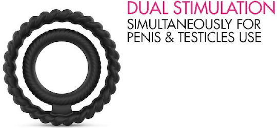 Dorcel Δαχτυλίδι Πέους Σιλικόνης Black 6072547