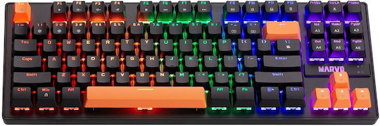 Marvo KG901C Gaming Tastatură Mecanică Tenkeyless cu Custom Blue comutatoare și Taste Iluminate (Engleză US)