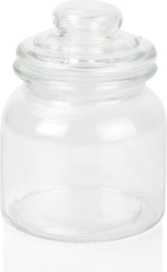 Andrea House Allgemeine Verwendung Glasvase mit Deckel Transparent 600ml 1 Stück