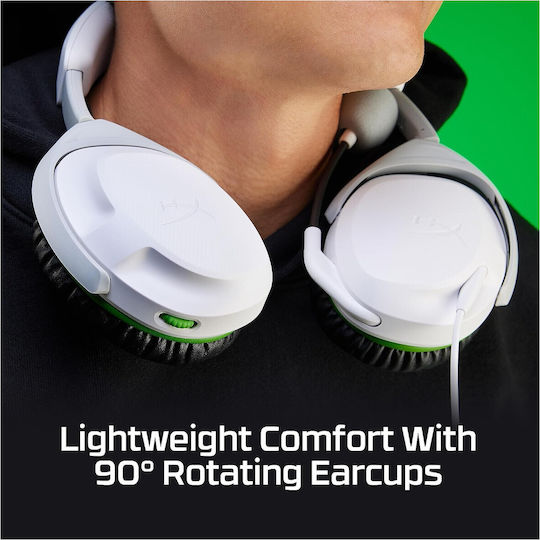 HyperX CloudX Stinger II For Xbox Over Ear Gaming Headset με σύνδεση 3.5mm Λευκό for XBOX