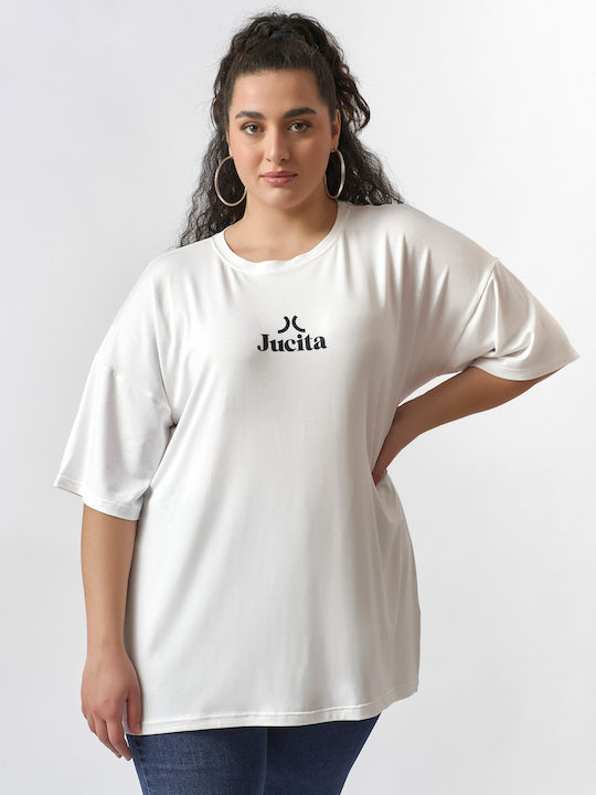 Jucita Damen Oversized T-Shirt Schwarz