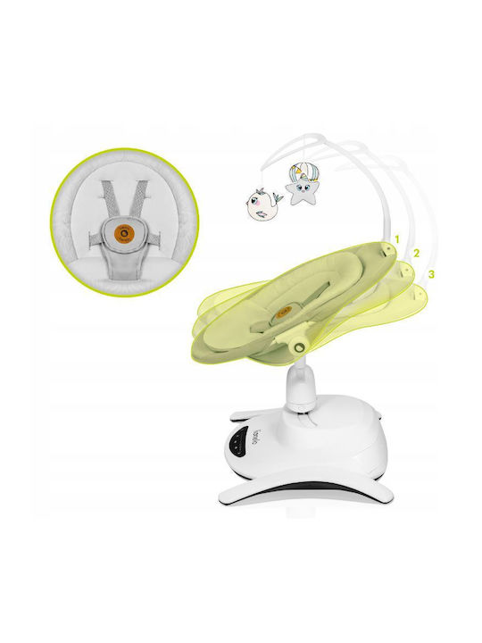 Lionelo Electric Baby Relax Bella with Music Gray for Child up to 9kg