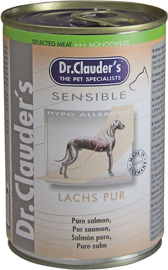 Dr.Clauder's Υγρή Τροφή Σκύλων σε Κονσέρβα με Σολομό 375gr
