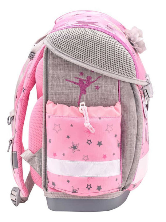 Belmil Schulranzen Rucksack Grundschule Rosa mit Flaschenhalter 19Liter