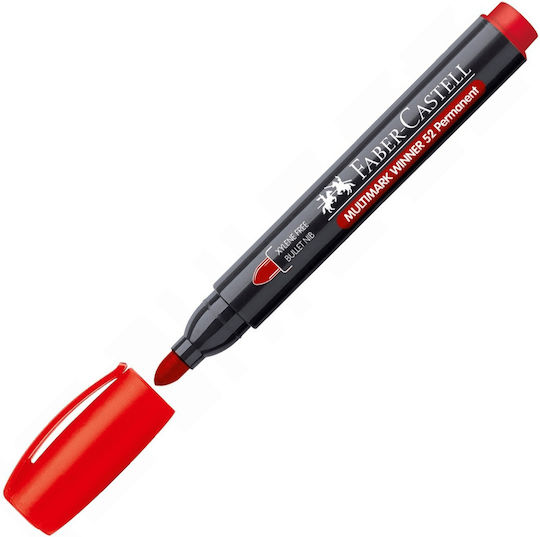 Faber-Castell Multimark Winner 52 Permanent Marker 2.8mm Red
