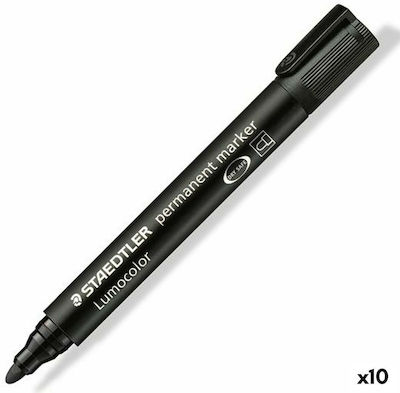 Staedtler Lumocolor 352 Permanentmarker 2mm Schwarz 10Stück