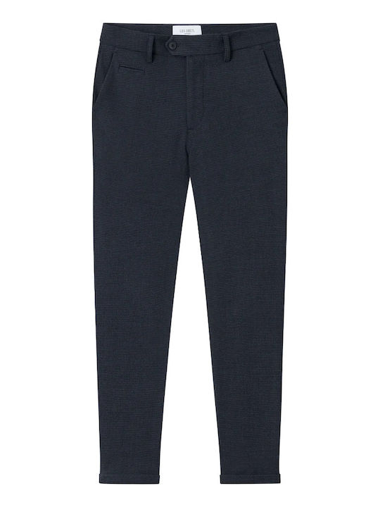 Les Deux Como Men's Trousers Suit Elastic in Slim Fit Navy Blue