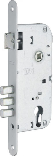 Thirard Recessed Lock with Cylinder and Center 45mm Silver Right