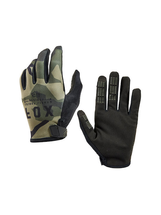 Fox Ranger Full Finger Cycling Gloves Adults Green