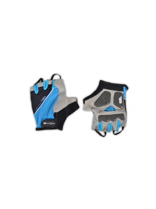 Byox Half Finger Cycling Gloves Blue