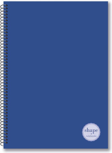 Shape Notebooks Спирал Тетрадка На райета B5 90 Листа 3 Теми Pan Tone 1бр (Различни цветове)