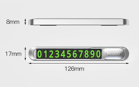 Yesido C88 Parking Number for Dashboard