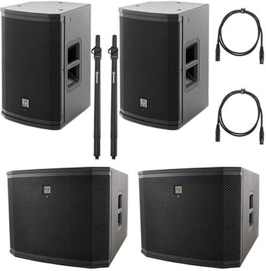 Electro-Voice ETX-10P/15SP Set cu Autoamplificate Subwoofer PA 1800W 15"