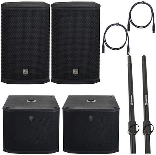 Electro-Voice ETX-12P/18SP Σετ με Αυτοενισχυόμενα Subwoofer PA 1800W 18" σε Черен Χρώμα