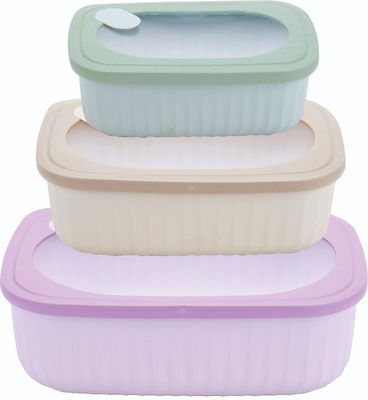 Pedrini Kids Set Lunch Plastic Box 0.38lt Blue