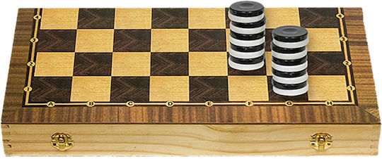 ToyMarkt Τάβλι Ξύλινο με Πούλια 30x30cm