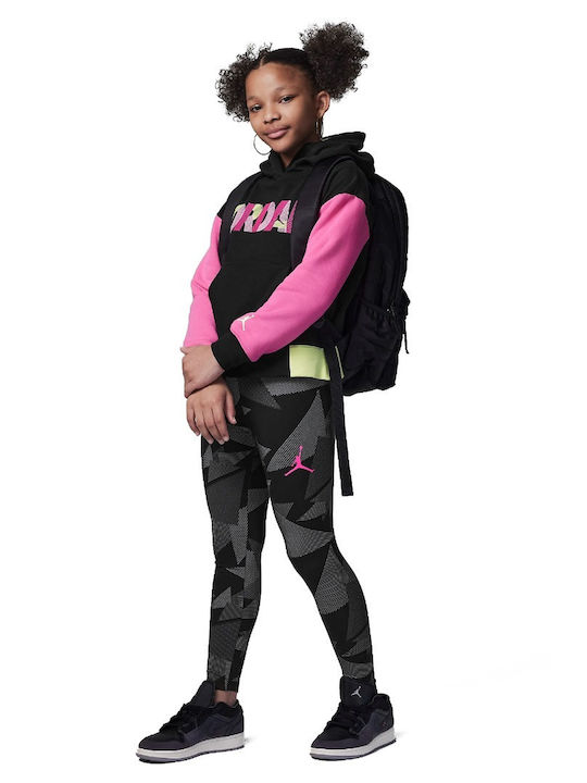 Kids Sweatshirt with Hood and Pockets Black