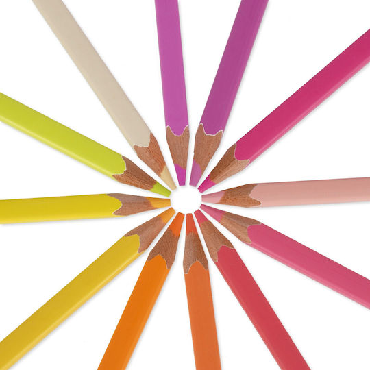 Legami Milano Live Colourfully Комплект цветни моливи 12бр Пакет от 1 опаковки Палитра на залеза