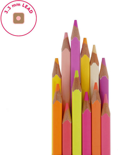 Legami Milano Live Colourfully Комплект цветни моливи 12бр Пакет от 1 опаковки Палитра на залеза
