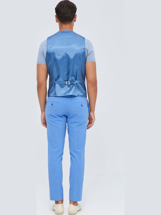 Men's Vest Slim Fit Light Blue