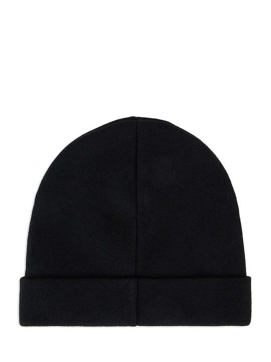 Emporio Armani Beanie Unisex Σκούφος Πλεκτός σε Μαύρο χρώμα