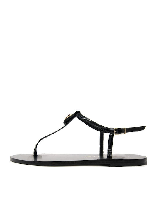 Mourtzi Δερμάτινα Σανδάλια Black/Red