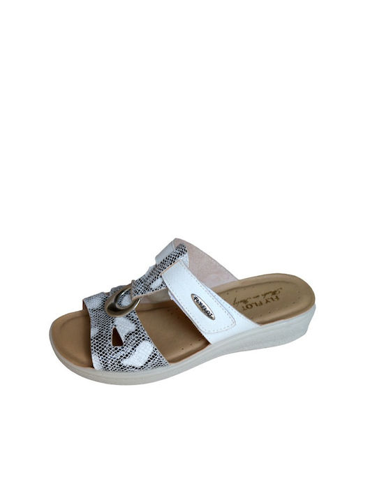 Fly Flot Women's Flat Sandals Anatomic in White Color