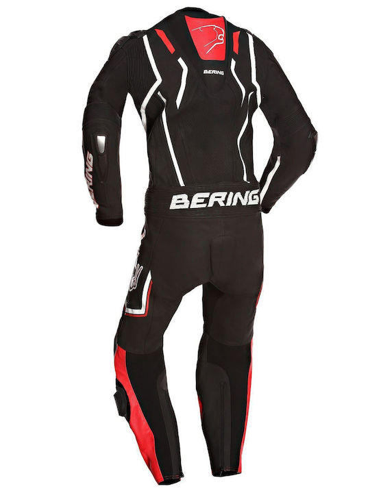 Bering Men's Leather Motorcycle Riding Suit Black