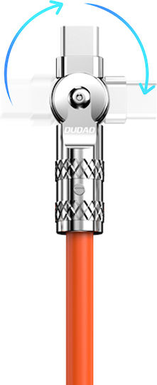 Dudao Angle (90°) USB-C to Lightning Cable 30W Orange 1m