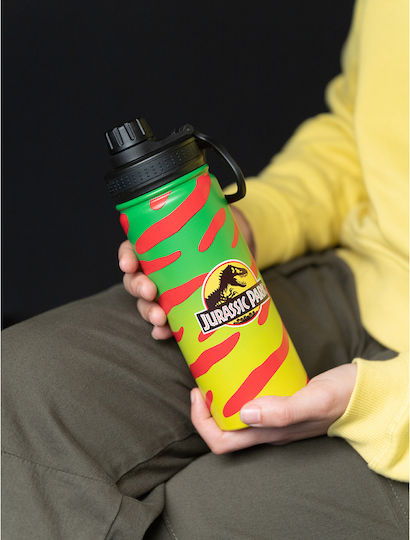 Grupo Erik Kids Water Bottle Dinosaur Aluminium with Screw Cap Non Spill 500ml