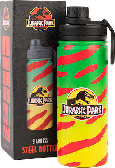 Grupo Erik Kids Water Bottle Dinosaur Aluminium with Screw Cap Non Spill 500ml