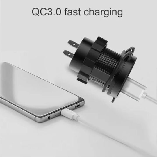Încărcător pentru Motocicletă de Încărcare Rapidă cu Port: 1xUSB