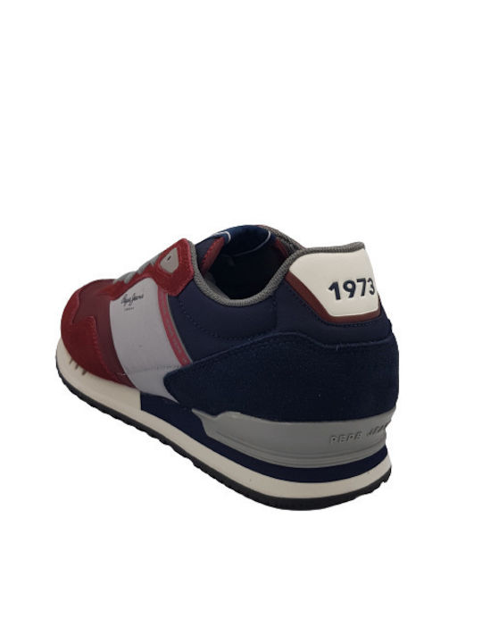 Pepe Jeans Herren Sneakers Burgundisch