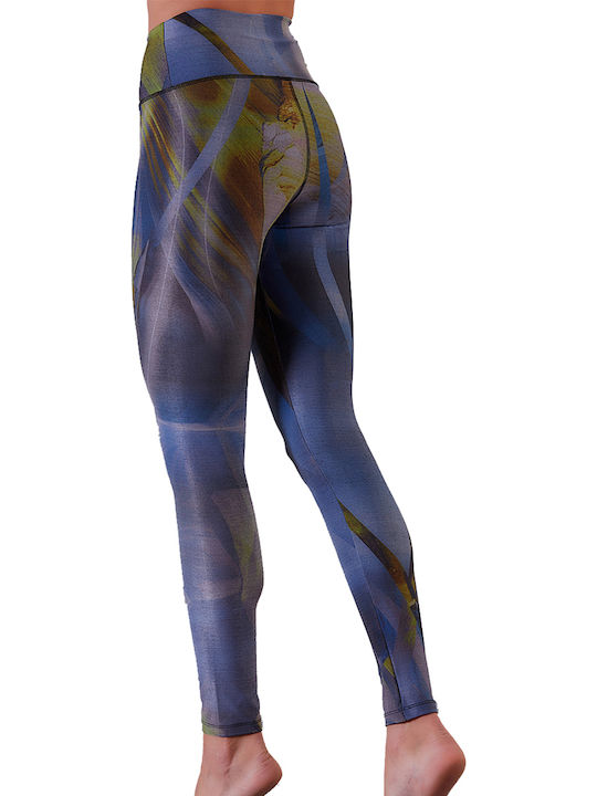 My Wrap Digital Print Frauen Lang Leggings Lila