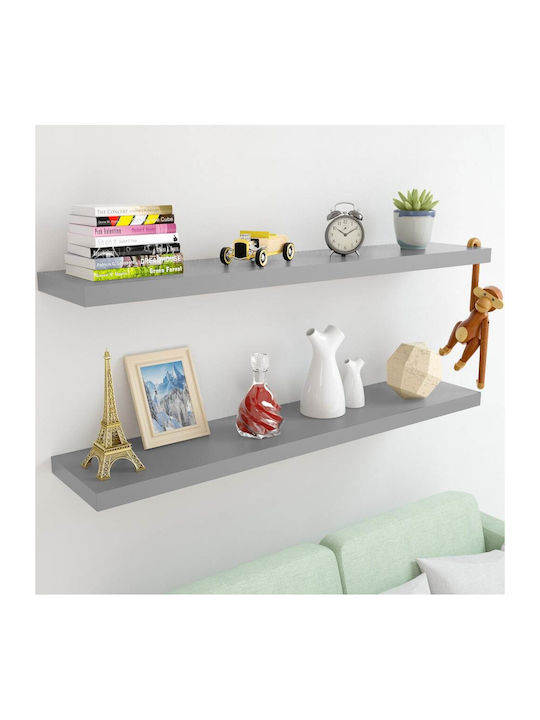 Shelf Wall Gray 23.5x59.5x3.8cm