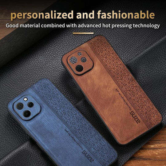 3D Embossed Umschlag Rückseite Kunststoff Lila (Huawei Nova Y61)